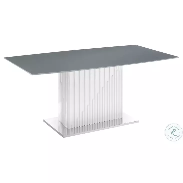 Moon Grey And White Dining Table