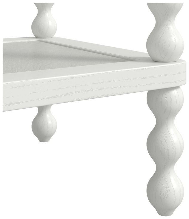 Haven Warm White 1 Drawer Open Nightstand