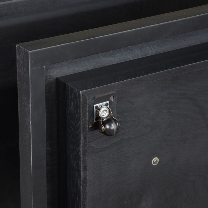 Canyon Black Square Cocktail Table with Casters