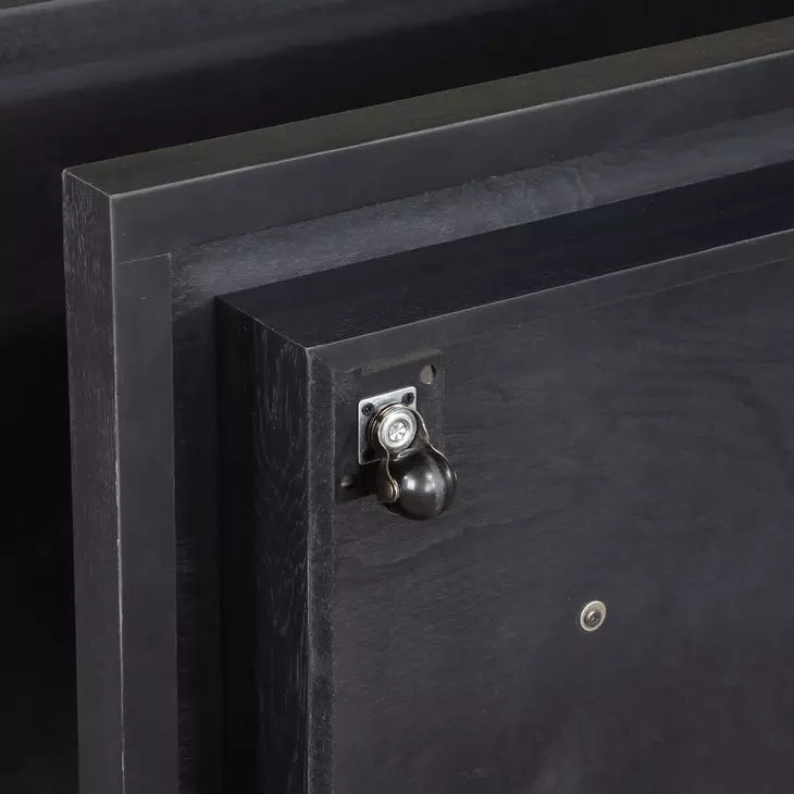 Canyon Black Square Cocktail Table with Casters