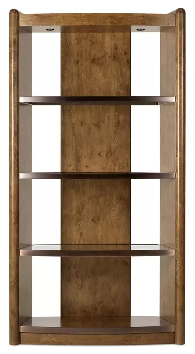 Melange Rich Golden Brown Romano Etagere with LED