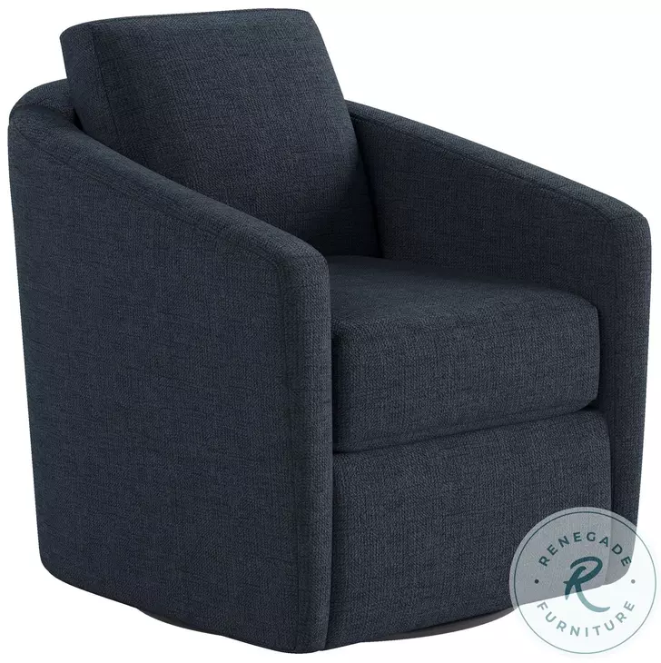 Daisey Brady Navy Swivel Glider