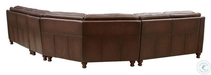 Bexley Caramel Top Grain Leather Sectional