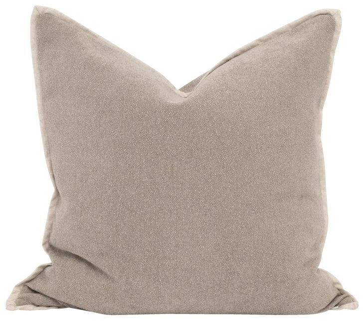 The Not So Basic Latte Performance Fabric 22" Essential Pillow Set of 2