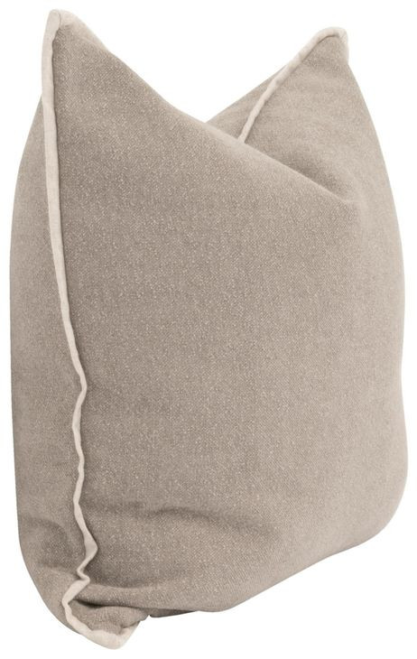 The Not So Basic Latte Performance Fabric 22" Essential Pillow Set of 2