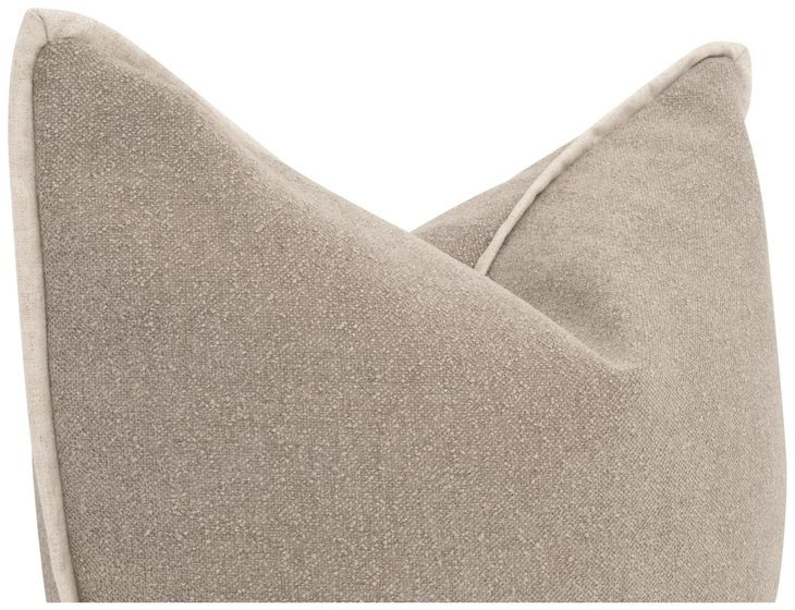 The Not So Basic Latte Performance Fabric 22" Essential Pillow Set of 2