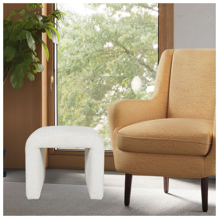 Sophia Natural Petite Upholstered Bench Set of 2