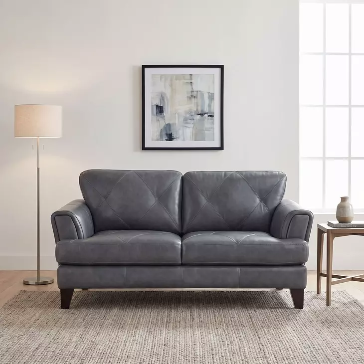 Thierry Burnish Gray 71" Loveseat