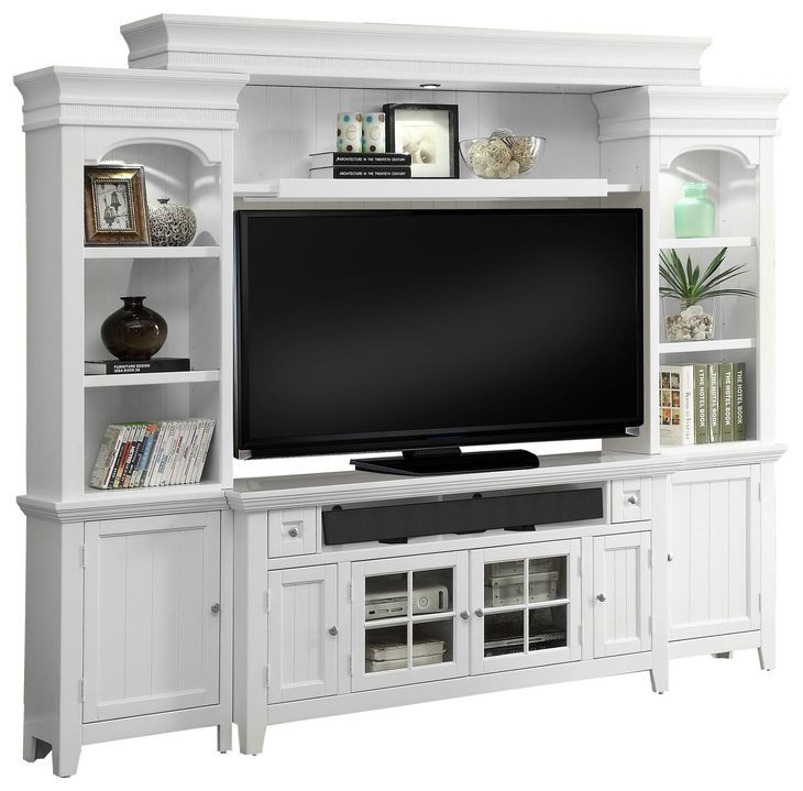 Tidewater Vintage White 62" TV Console