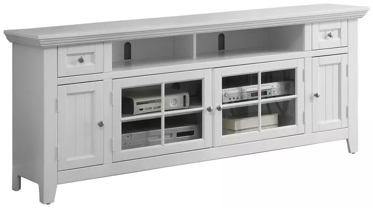 Tidewater Vintage White 72" TV Console