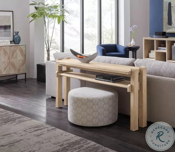 Mercantile Light Natural Wood Sofa Table