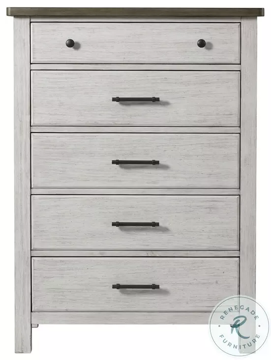 Timber Ridge Weathered Washed Sierra 5 Drawer Chest
