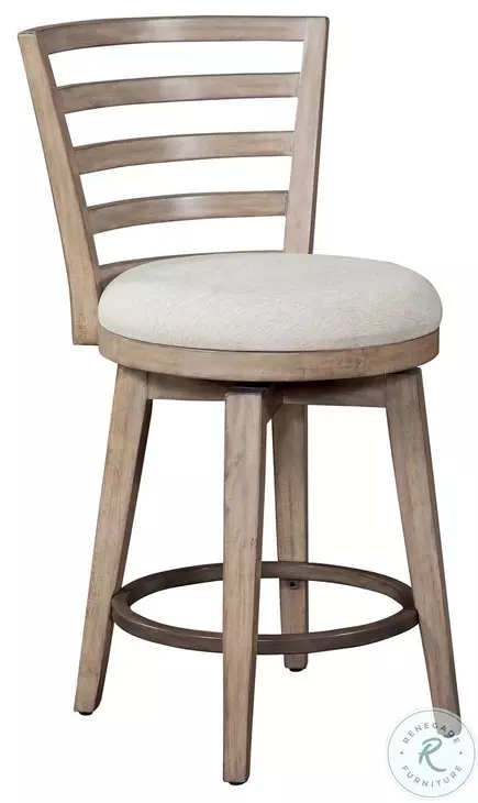Meadowbrook Brown Swivel Counter Height Stool