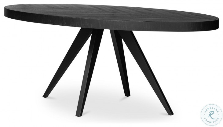 Parq Black Oval Dining Table From Moes Home | Coleman Furniture