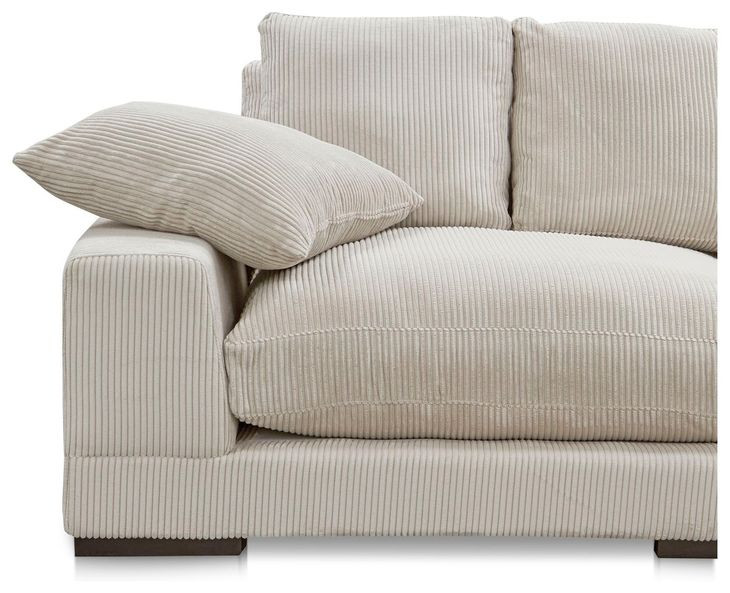 Plunge Cappuccino 3 Piece Modular Large Sectional with Pillows