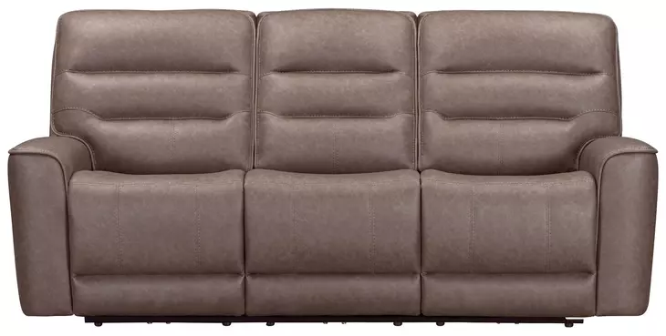 Lawmere Sydney Brunette 86" Zero Gravity Triple Power Reclining Sofa with USB Charging