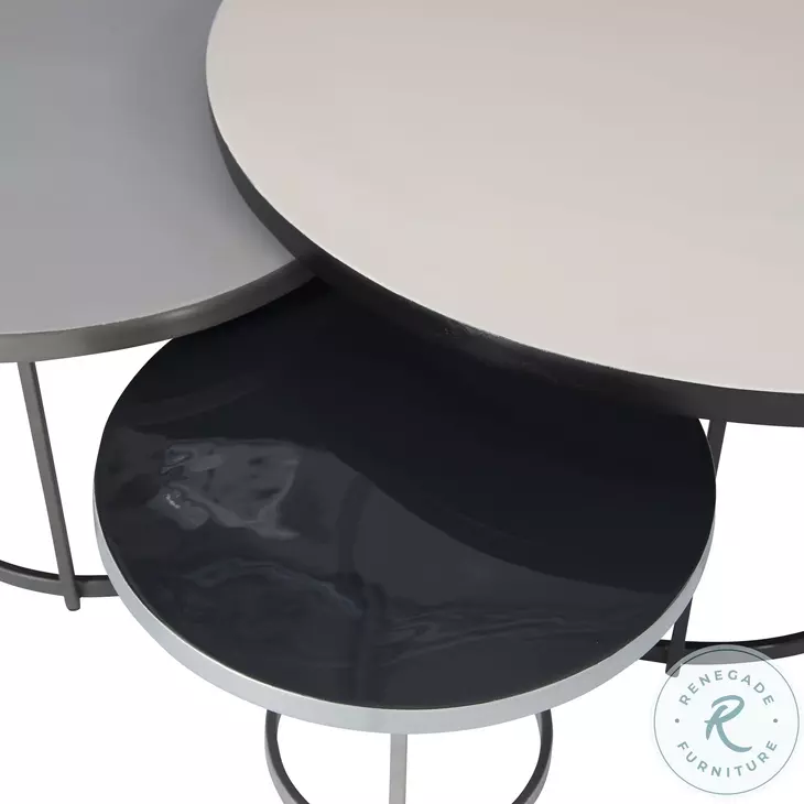 Bonfield Nickel And Black Cocktail Table