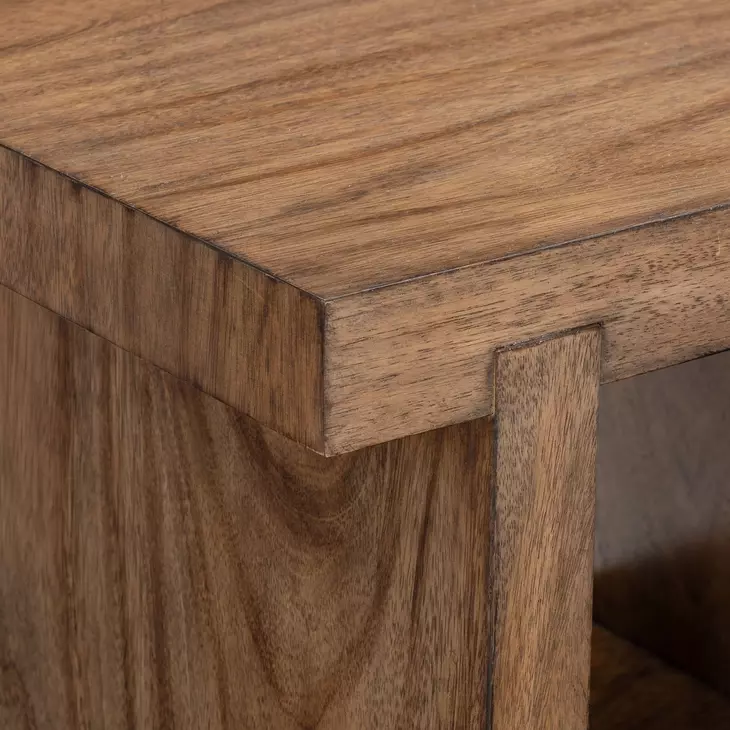 Tomas Marrom Rectangular Side Table