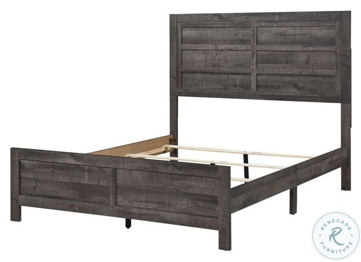 1457 Rustic Grey King Bed