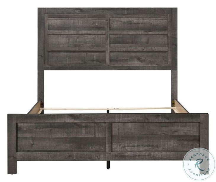 1457 Rustic Grey King Bed