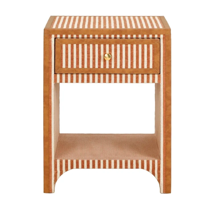 Kora Terracotta 1 Drawer Open Nightstand