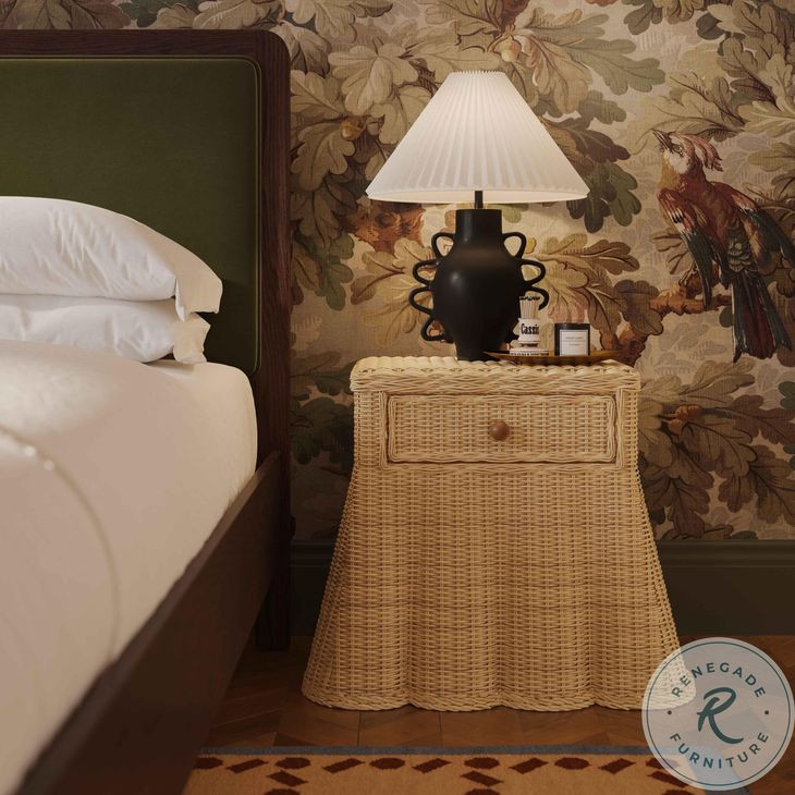 Pentra Natural Rattan 1 Drawer Nightstand