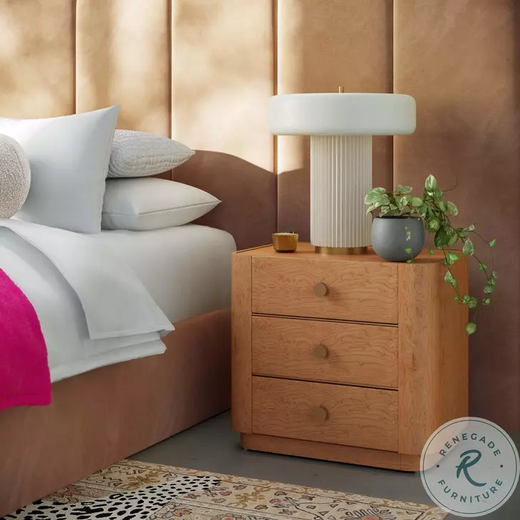 Abigail Natural Acacia Nightstand