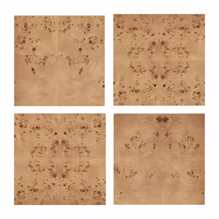 Brandyss Honey Burl 7 Drawer Dresser