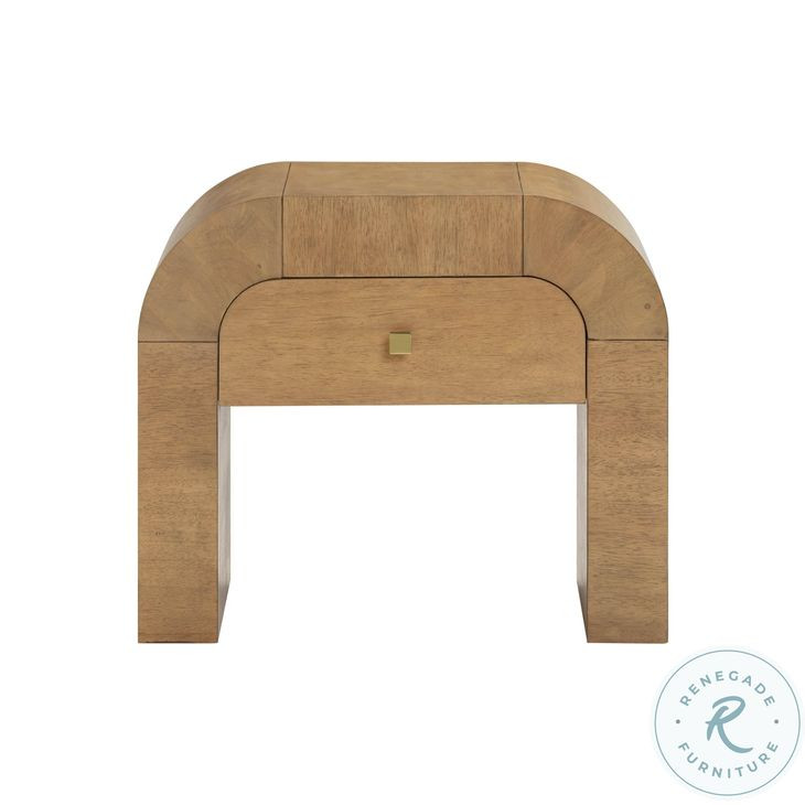 Hump Natural 1 Drawer Nightstand