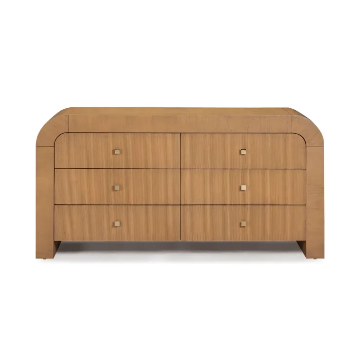 Hump Natural 6 Drawer Dresser