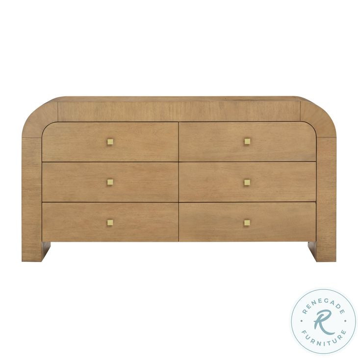 Hump Natural 6 Drawer Dresser