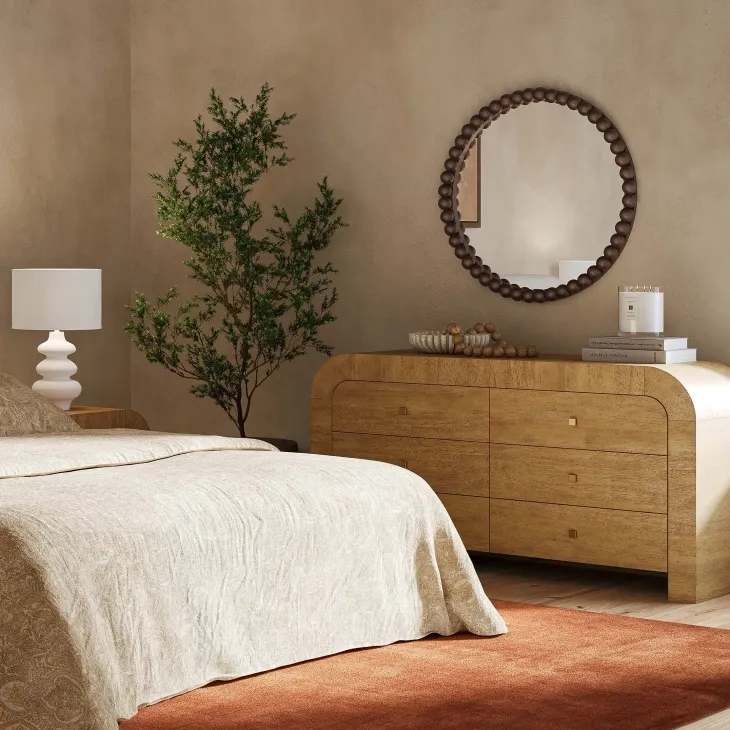 Hump Natural 6 Drawer Dresser