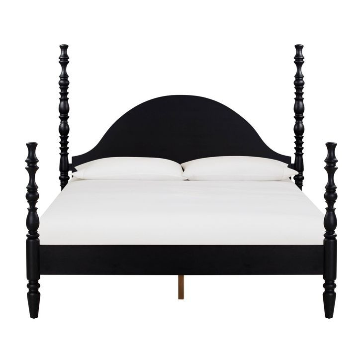Rosalie Black King Poster Bed