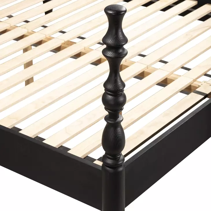Rosalie Black King Poster Bed