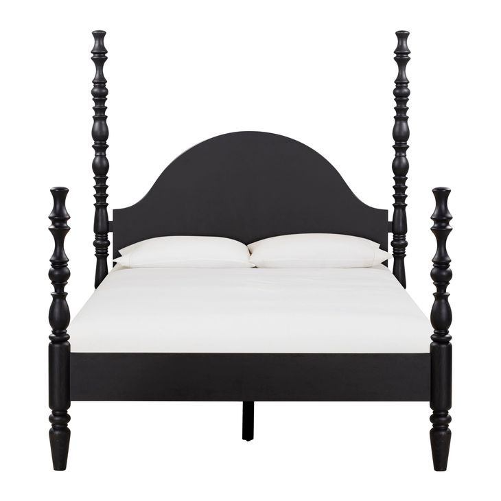 Rosalie Black Queen Poster Bed