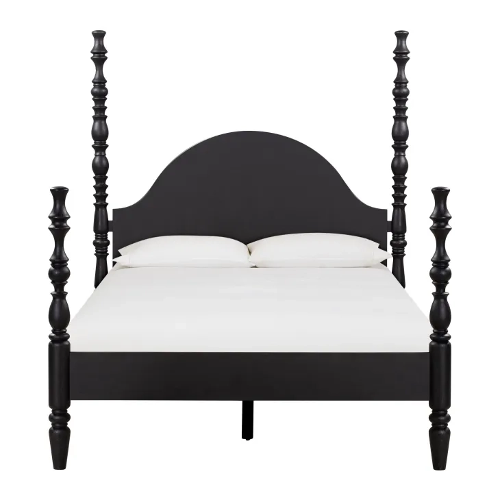 Rosalie Black Queen Poster Bed