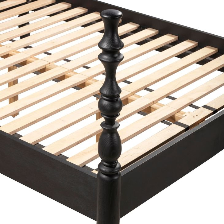 Rosalie Black Queen Poster Bed