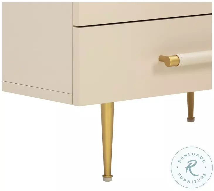 Trident Taupe Nightstand