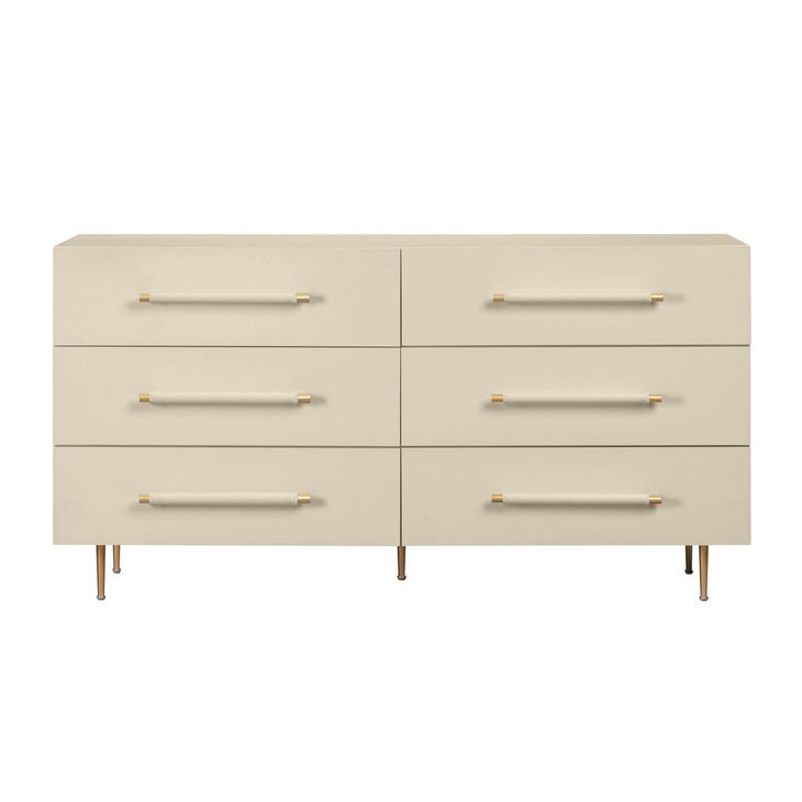 Trident Taupe 6 Drawer Dresser