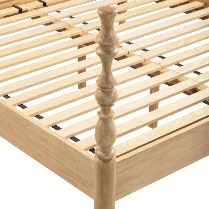 Rosalie Natural King Poster Bed
