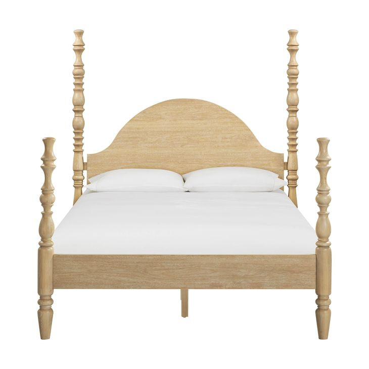Rosalie Natural Queen Poster Bed