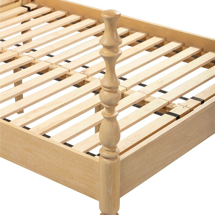 Rosalie Natural Queen Poster Bed