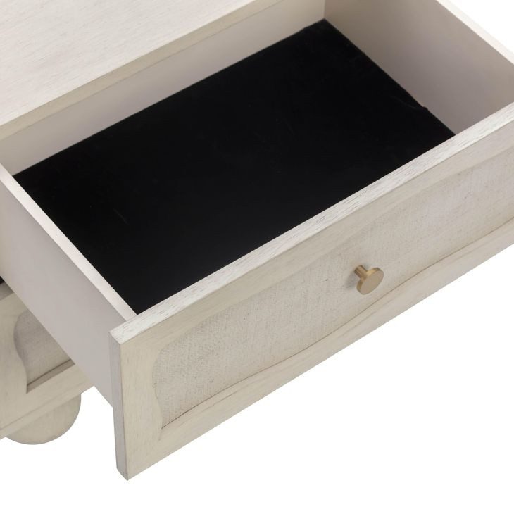 Grappa Whitewashed 2 Drawer Nightstand