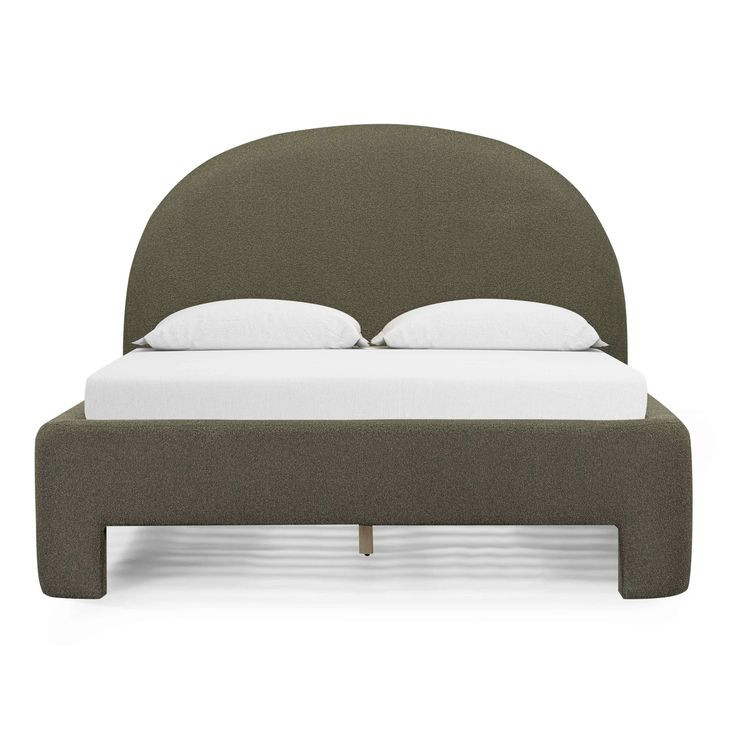 Orphea Kale Green Performance Fabric Upholstered Panel Bedroom Set