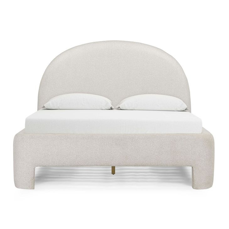 Orphea Off White Performance Fabric Upholstered Panel Bedroom Set