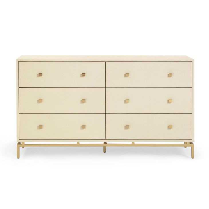 Pesce Cream 6 Drawer Dresser
