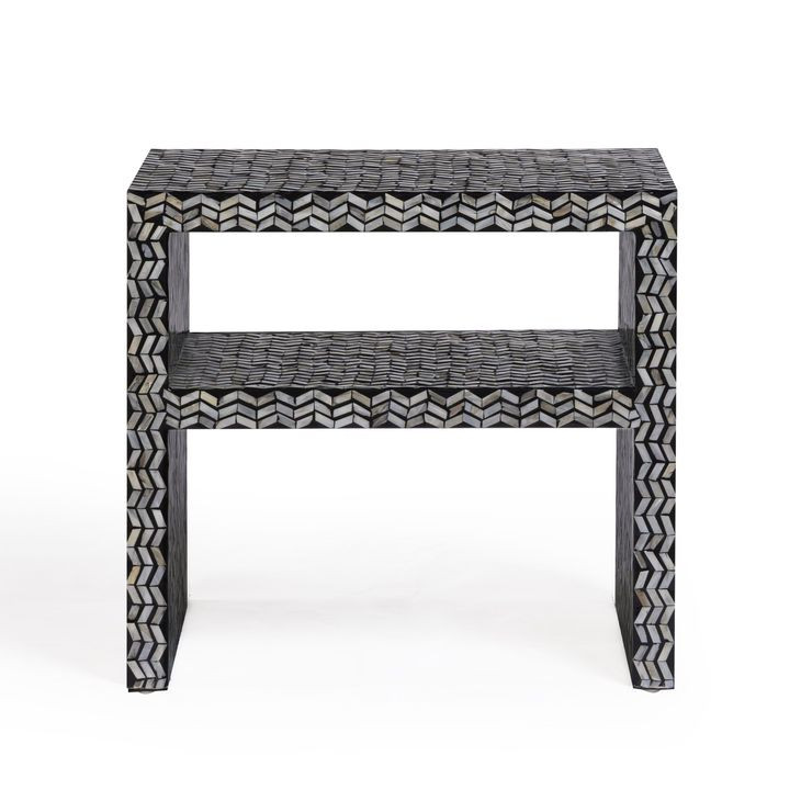 Derry Black Open Nightstand