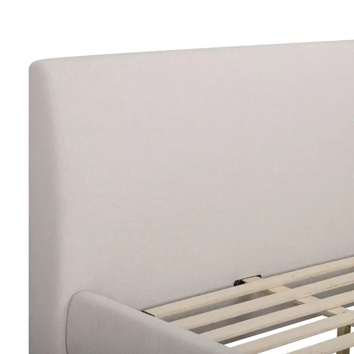 Rayne Cream Queen Upholstered Panel Bed