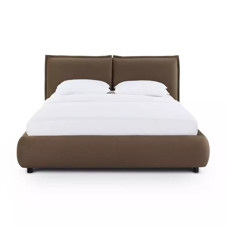Mel Brown Queen Panel Bed