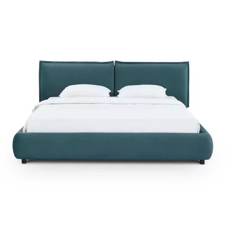 Mel Teal King Panel Bed